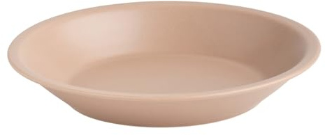home&you - Plato hondo Terro, plato hondo de loza, vajilla para sopa, pasta, ensalada, apto para microondas, apto para lavavajillas, 22,8 x 22,8 x 3,8 cm - Marrón claro