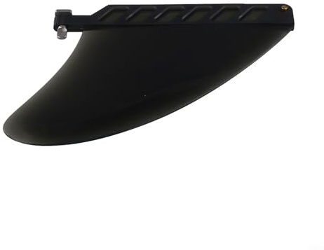 LatoYard Soft Flex Center Fin with Screw for Air SUPs Longboard Surfboard, Compatible with Standard Longboard Fin Box, 18.7 cmx14.2 cm