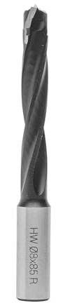 ENT 22483 Dübelbohrer HW, Schaft (S) 10 mm, Durchmesser (D) 8 mm, NL 52 mm, SL 30 mm, L 85 mm, Rechts