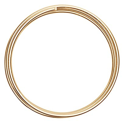 Vaessen Creative Alambre de Aluminio para Manualidades 2 m x 4 mm Light Gold (Dorado) - Alambre Flexible Metálico para Bisutería y Arreglos Florales