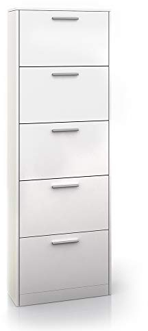 Vicco Schuhkipper Gizmo, Schuhregal, Weiß, 59 x 169.5 cm