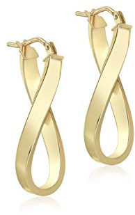 Carissima Gold Damen Drehung Oval Kreol Ohrringe 9k (375) Gold