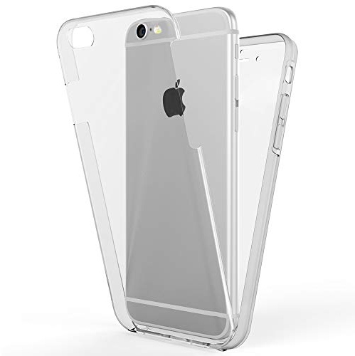 NALIA 360° Hülle für iPhone 6/6s, 360 Grad - Case, Schwarz