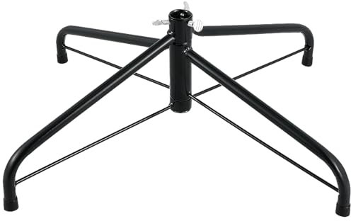 Holibanna Weihnachtsbaumständer Ständer für Baum klappbar aus Eisen für Weihnachtsbaum aus Metall (45CM schwarzgrün)