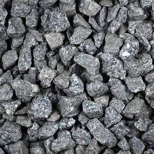 Kieselsteine Garten Zierkies Granit 16-32 mm 25 kg Grau Aquarium Kies Granitkies Weg Steinteppich Zierstein Splitt