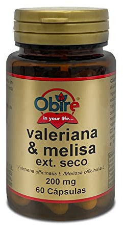 Obire | Valeriana + Melisa | 60 Cápsulas | Envase para 1 Mes | Relajación y Bienestar General