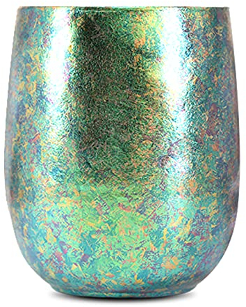 Ti Peace Becher Aus Titan,220ml Titanium Drinking Cup Tumbler, Doppelwandiger Titan-Reisebecher