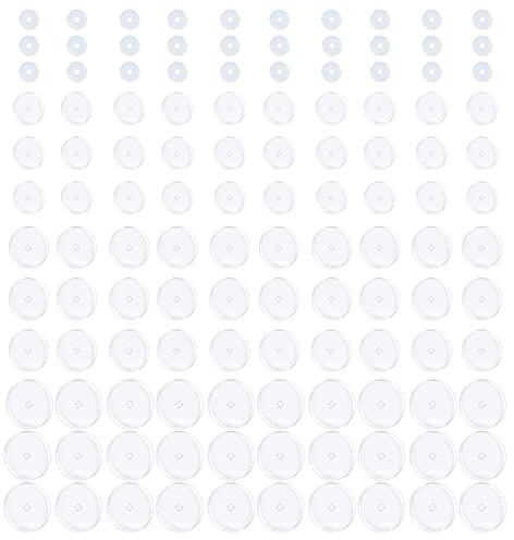 Decentraland 3MM 30 STÜCKE 5MM 30 STÜCKE 7MM 30 STÜCKE 9MM 30 STÜCKE Klare Piercingscheibe Für Piercing Bump, Drucksilikonohrringe Für Keloide Heilende Pads Bauchnabel Piercing Kit