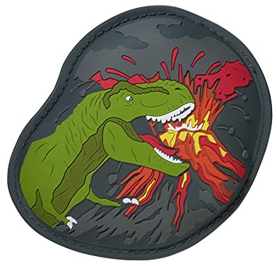 Step by Step Magic MAGS Flash „Dino Keno“, Dinosaurier, mit Leuchteffekt, als Ergänzung für den Schulranzen oder Vorschulrucksack, gelb-grau-grün-rot