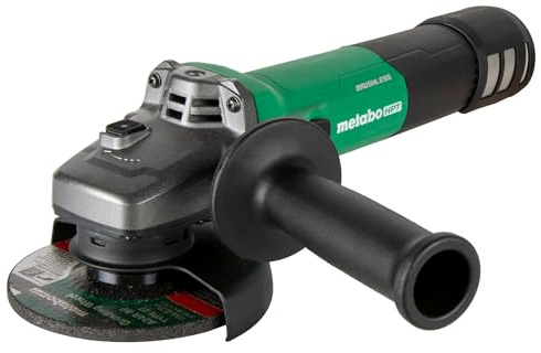 Metabo HPT Angle Grinder | 4-1/2-Inch | 12 Amp | AC Brushless Motor | Variable Speed | 3-Position Side Handle | G12VE2