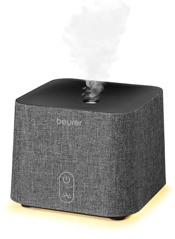 Beurer LA 35 Aroma Diffuser, zur Raumbeduftung für Räume bis 20 m², mikrofeine Zerstäubung mit Ultraschall, mit LED Licht, geräuscharm und energiesparend, Abschaltautomatik