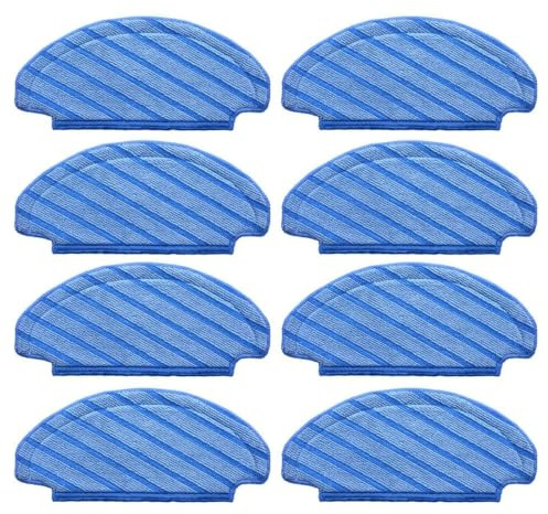 neutop Replacement Washable Mopping Pads Compatible with Ecovacs Deebot T8, T8+, T8 Aivi, N8, N8 Pro/Pro+, N10 Plus, Robot Vacuums and Mops, 8-Pack.