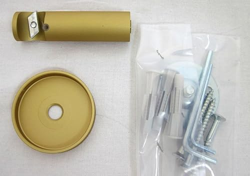 1 Innenlauf-Träger offen, Messing matt für Stangen Ø 16 mm