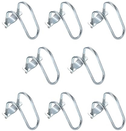 sourcing map Cross-Connector Vertical Pipe Clip, 8pcs Fit 1-1/4(32mm) to 1-1/4(32mm) Crossover Buckle Steel Cross Pipe Clamp for Greenhouse Awning Frames