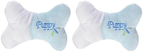 Karlie Plüsch-Welpenspielzeug Mini-Knochen L: 13 cm B: 9 cm farblich Sortiert (Packung mit 2)