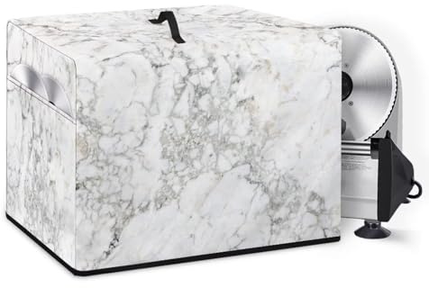 NETILGEN Housse de protection rectangulaire pour trancheuse de charcuterie alimentaire, résistante à la poussière, aux taches, lavable, pour usage domestique, cuisine, 40,6 x 33 x 33 cm (L x l x H),