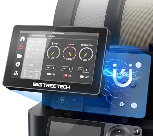 BIGTREETECH Panda Touch mit Bambu-lab P1S/P1P/X1C/A1/A1 Mini 3D Drucker | Touchscreen Upgrade Kit, Unterstützt AMS und Multi-Printers Management, Bitte Firmware Kompatibilität Prüfen