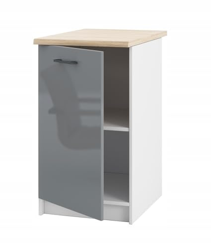 Küchenunterschrank 45 cm mit Arbeitsplatte – universell montierbare Tür - hochwertige MDF-Front - robuste Materialien - einfache Selbstmontage - perfekt für moderne und klassische Küchen