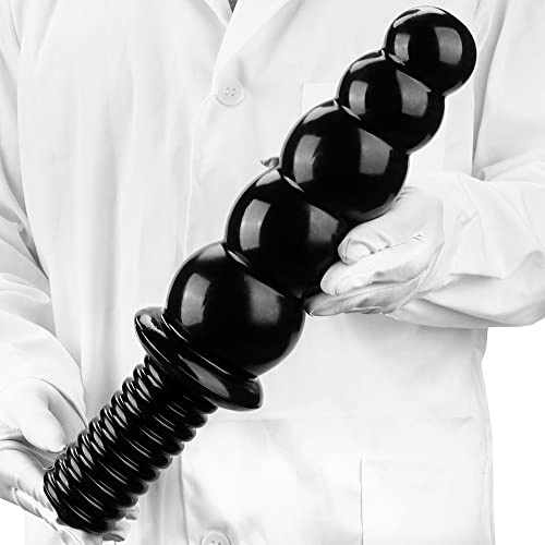 Huge Thick Anal Beads Butt Plug with with Non-Slip Handle Long Anal Dildo G-spot Stimulation Prostate Massage Sex Toys for Experienced Female Male Gay Couple Advanced Player (L)