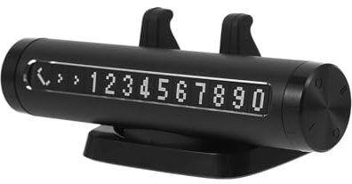 Uonlytech Placa De Número De Teléfono para Coche Matrícula Placa De Estacionamiento Ligera y Duradera