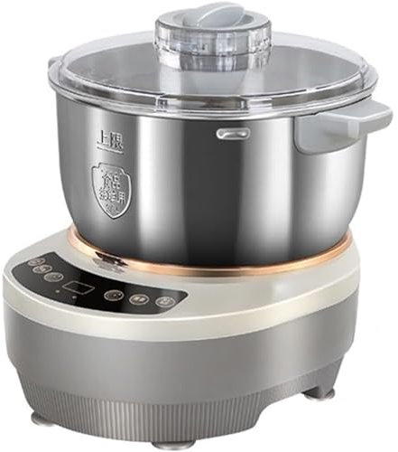 Amasadora con función de fermentación, amasadora Profesional multifunción de Acero Inoxidable de Alta Capacidad con Temporizador por microcomputadora y Panel táctil Frontal