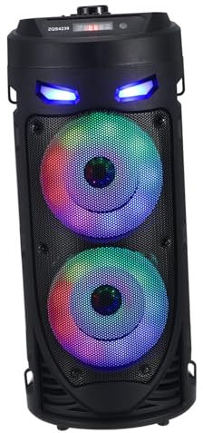 OSALADI Kabelloser Funklautsprecher Mit Led Beleuchtung Tragbarer Outdoor Stereo Lautsprecher Mit Tiefem Bass Für Garten Und Strandparty