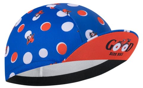 Cappellino Ciclismo Uomo in Poliestere - Berretto Sottocasco Traspirante con Protezione UV e Fascia Assorbente, Copricapo Sportivo per Bici da Corsa, Mountain Bike e Attività Outdoor(Unisex)