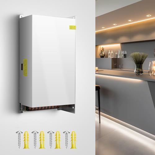 BRIMETI Transformador LED 12V 600W 50A Fuente Alimentacion 110/220V AC a 12V DC Adaptador Bajo Voltaje Constante Alimentación Driver Interior Transformador para Tiras Lámpara LED
