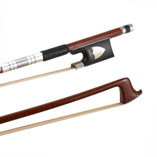 adult violin bows Violin Bows Full Size 4/4 Wood Violin Bow Pole Carbon Fiber Core Hybrid Brazilwood String Instrument