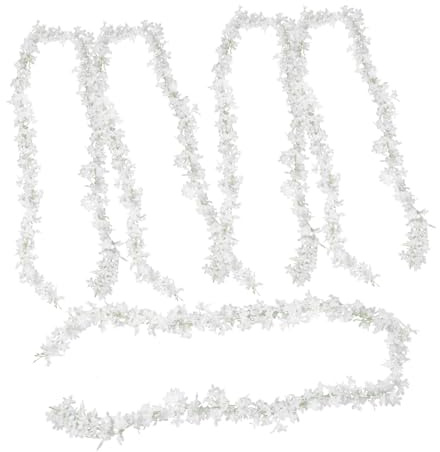 MAGICLULU 5pezzi Piante Artificiali Da Fiori Lilla Per Decorazioni Floreali Rampicanti Floreali Sospesi Per Feste Archi e Pareti Interne Realistiche e Durevoli