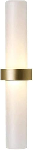 Modern Wall Lamp Frosted Glass Tube Lampshade Wall Light Bedside Reading Luminaire Lighting G4 Light Source Round Sconce Lighting Fixture,Luxury
