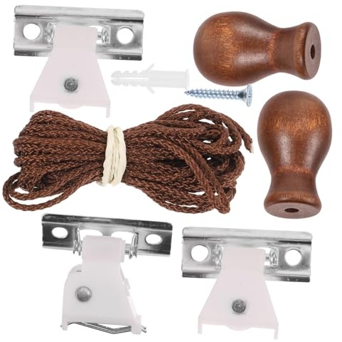 TOBBOMEY Kit De Accesorios para Persianas Enrollables Partes Resistentes y Duraderas para Cortinas De Ventana Herramientas Prácticas para Instalación y Reparación Completo para Hogar
