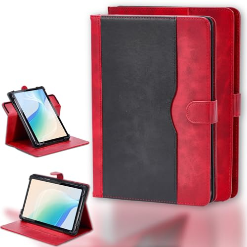 hülle Kompatibel für Telekom T Tablet 2 10.1-Zoll Tablet Hülle Case Schutzhülle 360-Grad-Drehung Multi-Viewing Angels PU Leder Stand Folio Cover Rosa