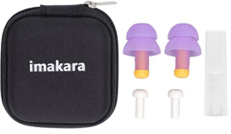 CHHELIHL Tapones para los oídos con reducción de Ruido para Dormir, filtros de Sonido Especiales, Estructura de Paraguas de Dos Capas, Silicona Suave hipoalergénica, Caja de