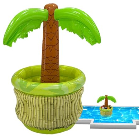 Aufblasbare Palme | Tragbare Deko im -Design mit Schwimmfähigkeit,Für Pool, & Garten - Für Wasser, Getränke – Sommer, Outdoor, Indoor, Pool, Party