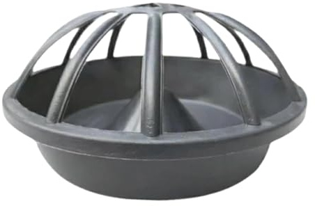 BLWOTMOR Chicken Feeder, Feed Bucket, Feed Bowl for Farm And Garden, Goose Feeder for Ducks, Geese, Quail, 12 holes
