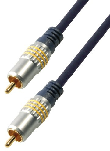 all4U BBV3-15L Câble RCA Série Bleue Mâle/Mâle Chromé 15 m Bleu Foncé