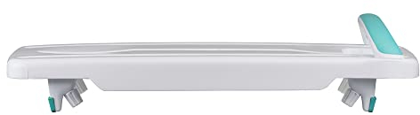 Helping Hand Kingfisher White Plastic Bath Board with Handle. Bath Board for Elderly and Disabled Users. Adjustable to Fit 16-24 Width Baths. 200kg / 31 Stone Weight Limit