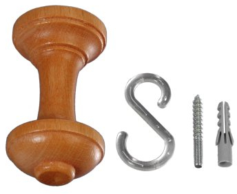 Liedeco Schalhalter 7 cm, ø 28 mm, 1 Stück kirschbaum