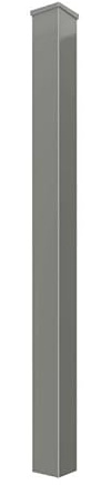 BAUER - Alu Zaun- Torpfosten zum Einbetonieren, 60x60x3mm, L = 1000mm