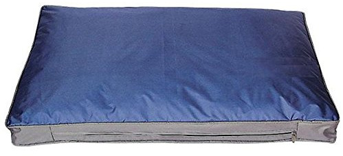 SUNNYDOGS Outdoor-Hundekissen 105x67 cm wasserfest Blau | Wasserfestes Outdoor-Hundekissen – ideal für Garten, Balkon & Terrasse
