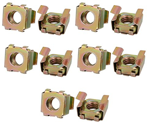 10pz M8 65mn a mola acciaio Cattività dado gabbia per Server ripiani con armadietto