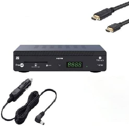 Terminal RÉCEPTEUR Satellite EUTELSAT Triax THR7610 FRANSAT+ HDMI+ Carte FRANSAT+ CÂBLE 12V (Pack Camping Car! sans Prise Secteur)