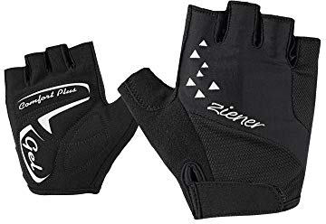 Ziener Damen CÄCI Fahrrad-, Mountainbike-, Radsport-Handschuhe | Kurzfinger - atmungsaktiv/dämpfend/rutschfest, black, 7
