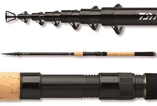 Daiwa Allround Angelrute, 3m, 70-150g, Teleskop, Schwarz