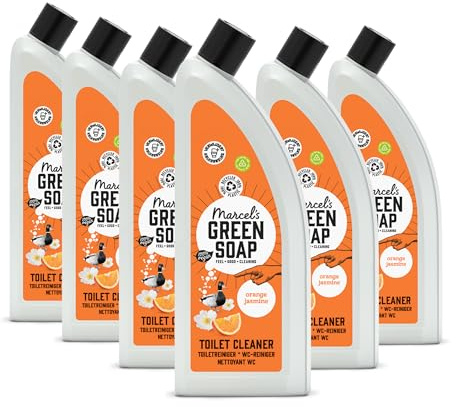 Marcel's Green Soap - WC Reiniger Orange & Jasmin - WC Frisch - 100% Umweltfreundlich - 100% Vegan - 97% Biologisch abbaubar - 6er-Pack - 750 ml