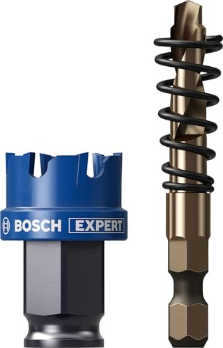 Bosch 1x EXPERT Sheet Metal Power Change Plus Lochsäge (für Edelstahlbleche, Stahlbleche, Ø 27 mm, Professional Zubehör Bohrmaschine)