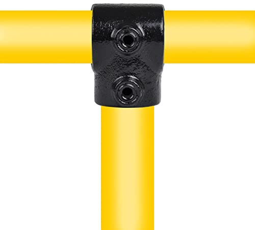 Rohrverbinder Typ 2, T-Stück kurz Ø 48,3 mm (schwarz)