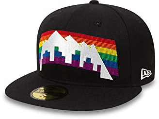 New Era 59Fifty Cap Denver Nuggets Black Schwarz, Size:7 3/8