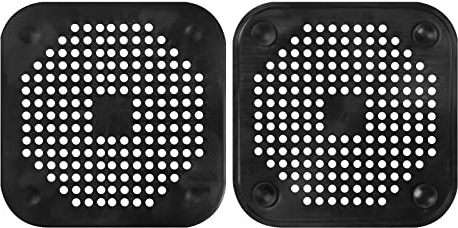 2 Stück Abflusssieb Silikon, Abflusssieb Dusche Haarfänger Badewanne Abflussabdeckung, Abflusssieb für Badezimmer Badewanne und Küche (Black)